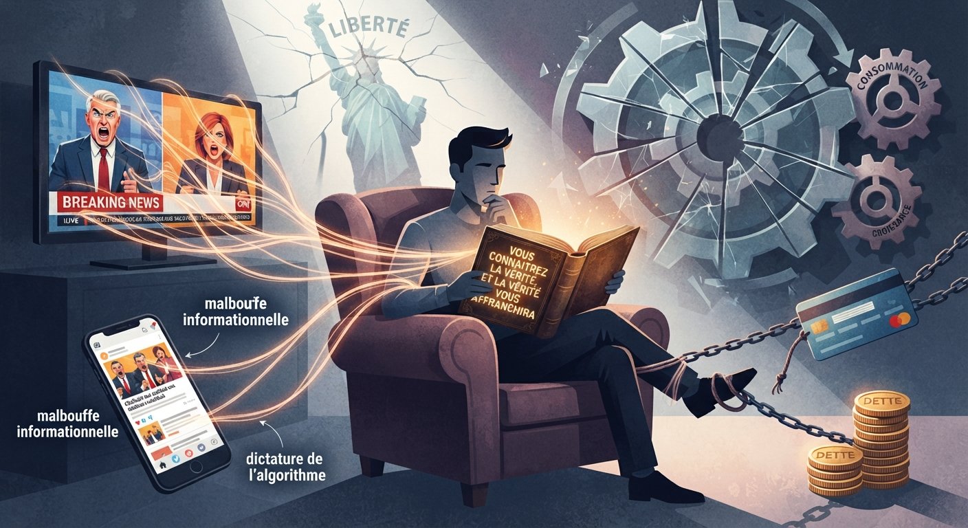 Un homme enchainé à ses dettes, aux médias, à la publicité, peut-il être vraiment libre ?